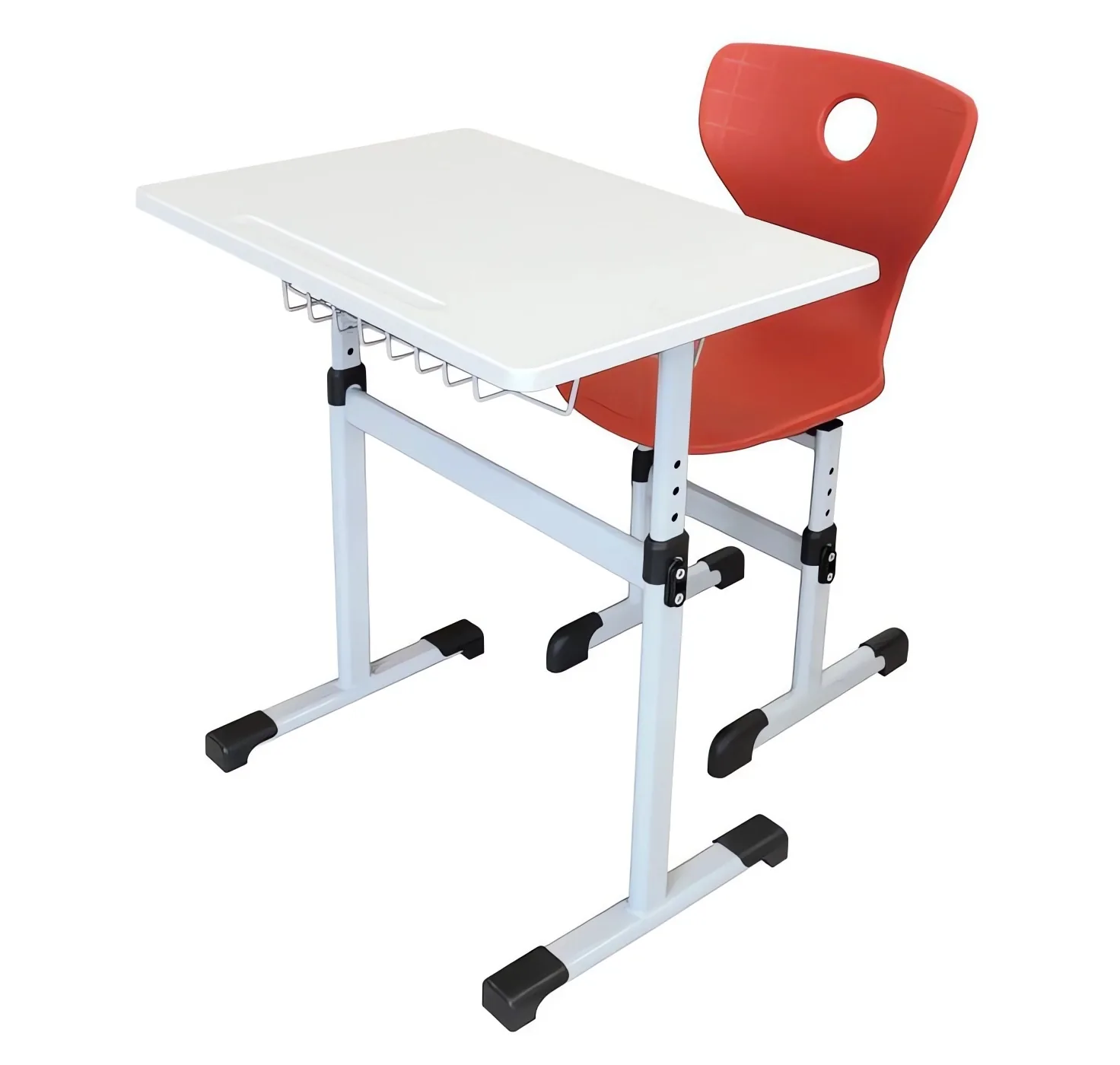 Set Banca scolara Werzalit plus scaun monoblok reglabile