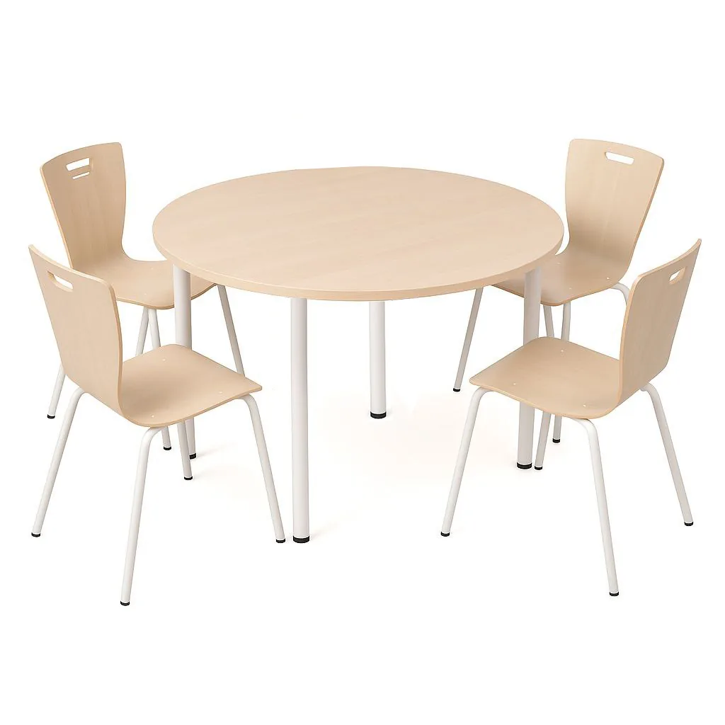 Set masa cu 4 scaune pentru cantina