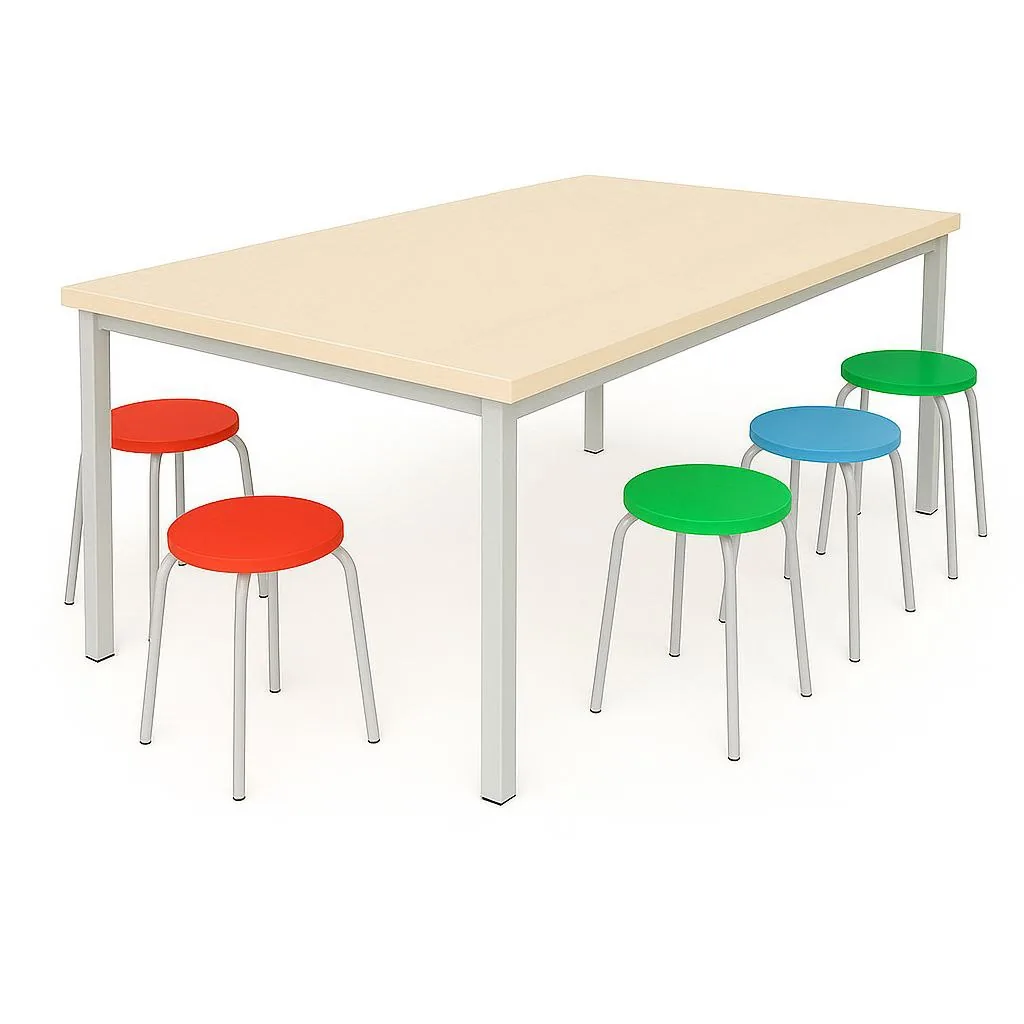 Set masă cu 6 scaune pentru cantina