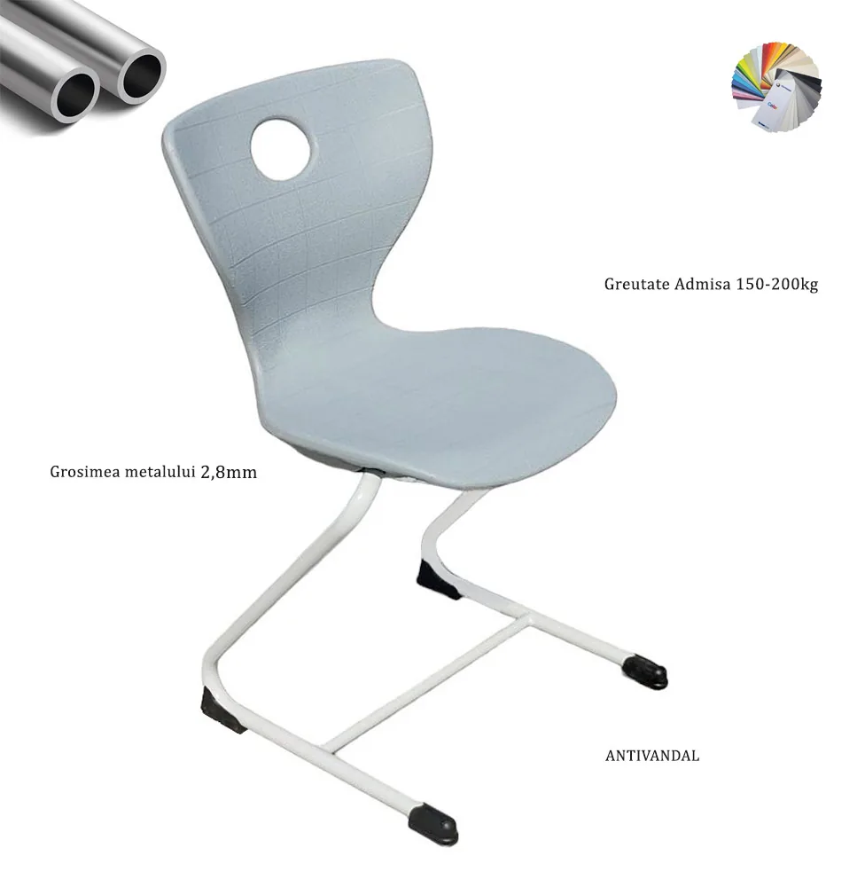 Scaun scolar Plastic Antivandal
