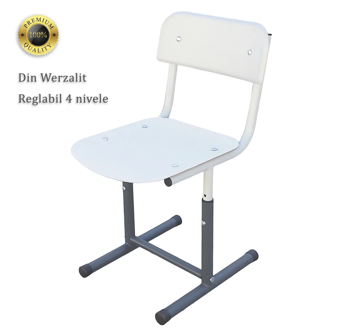 Scaun scolar reglabil Werzalit Antivandal
