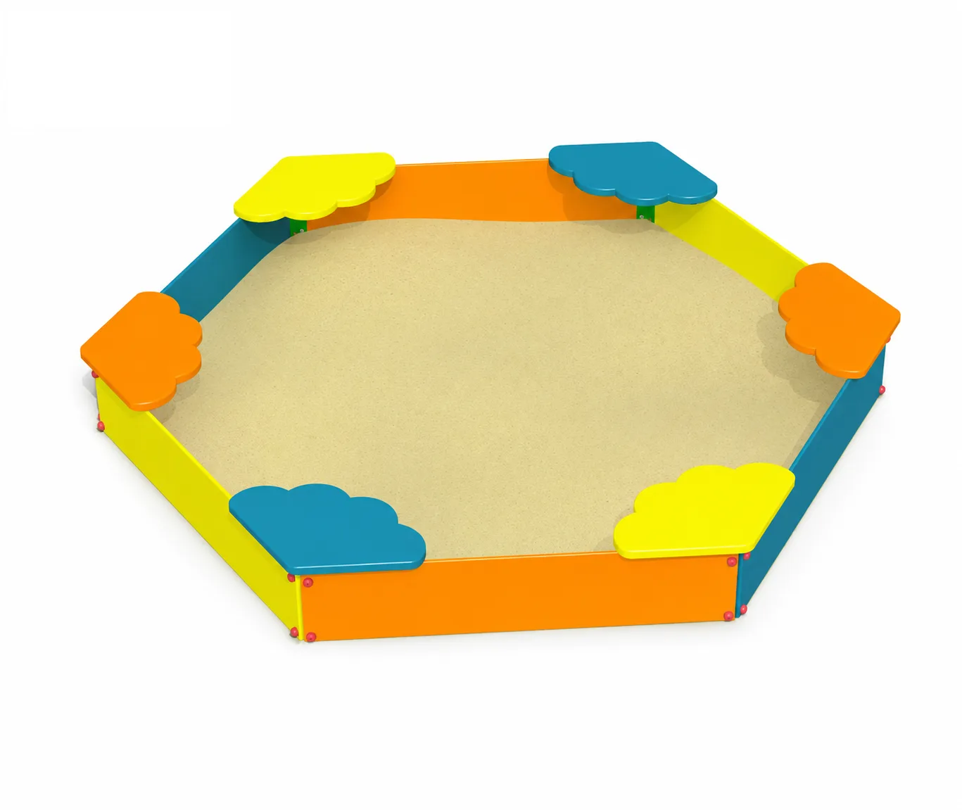 Nisipieră hexagonală pentru copii